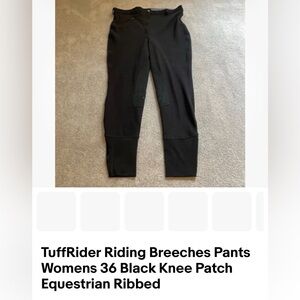 TuffRider Black Riding Breeches Pants for Women